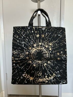APM Monaco black Cosmic Starburst Tote with Gold Accents